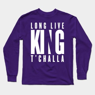 Long Live King T'Challa - Black Panther Long Sleeve T-Shirt